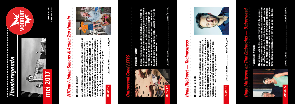 Opdracht InDesign: Concertagenda