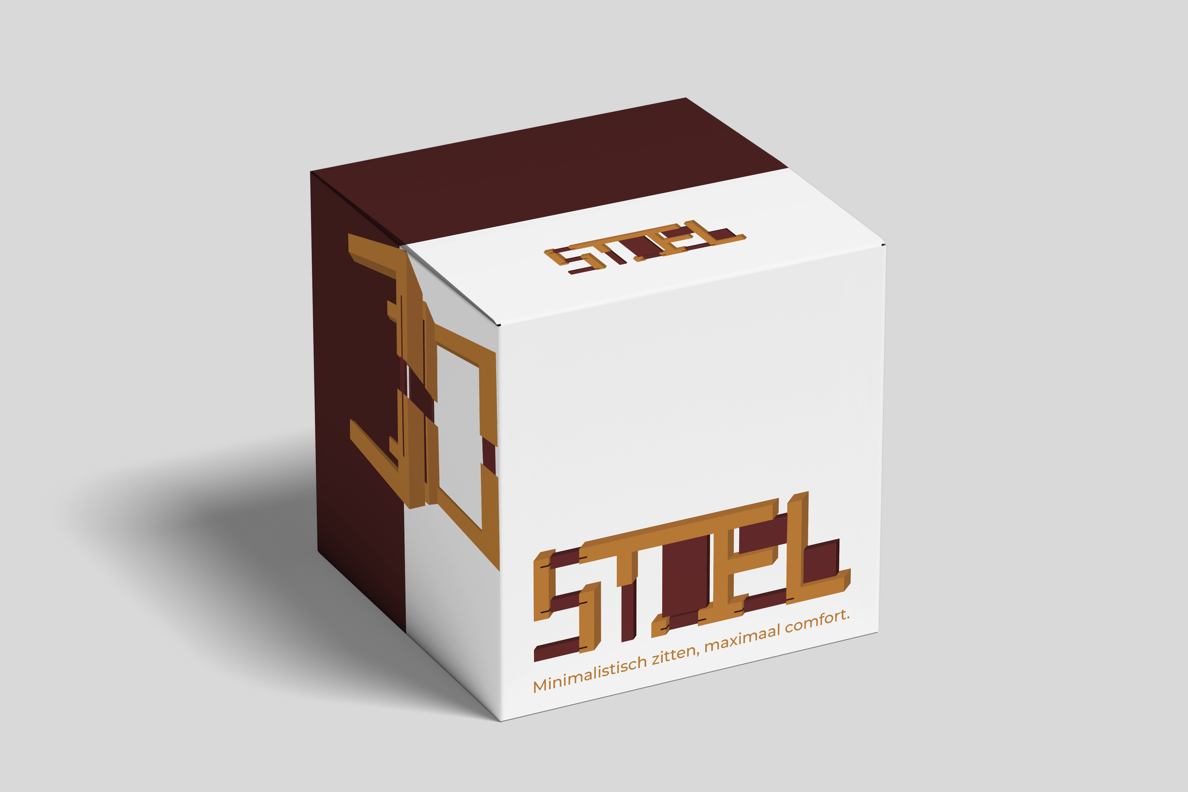 Opdracht PhotoShop: Mockup Doosje Bauhaus Branding.