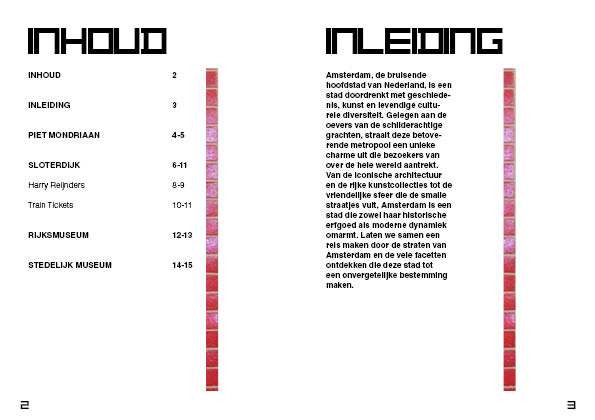 Opdracht InDesign: Modernistische Reiszine.