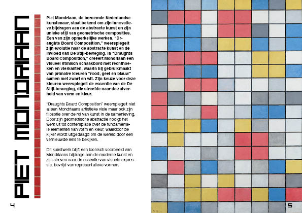 Opdracht InDesign: Modernistische Reiszine.