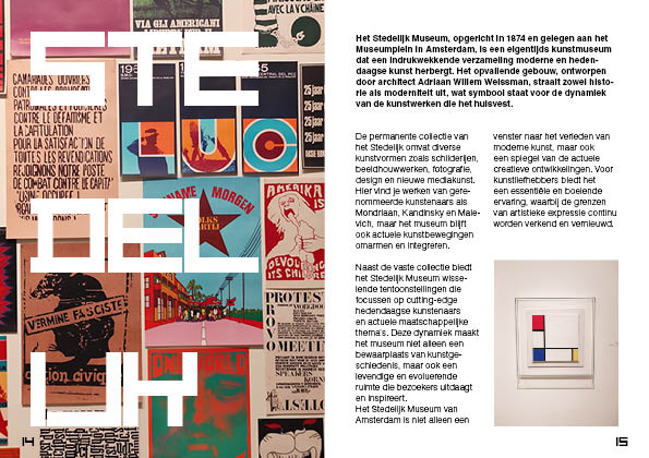 Opdracht InDesign: Modernistische Reiszine.
