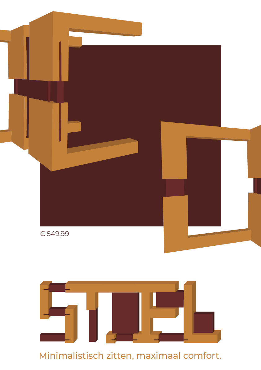 Opdracht Illustrator/InDesign: Affiche Bauhaus Branding.